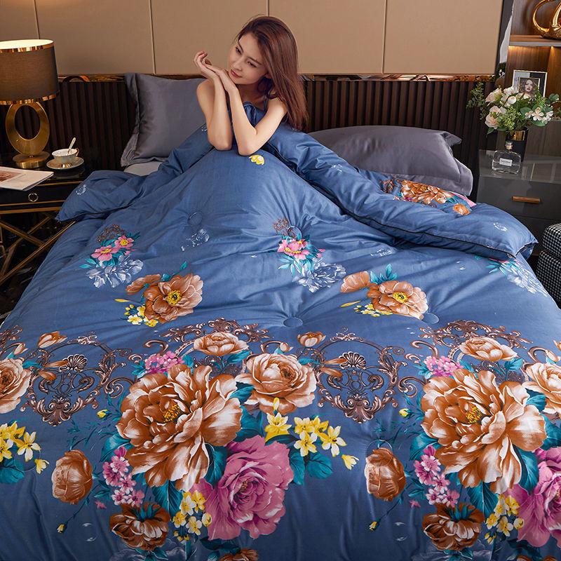 Potištěná hedvábná přikrývka Čínská klasická přikrývka Silná hřejivá velká přikrývka Špičkové povlečení