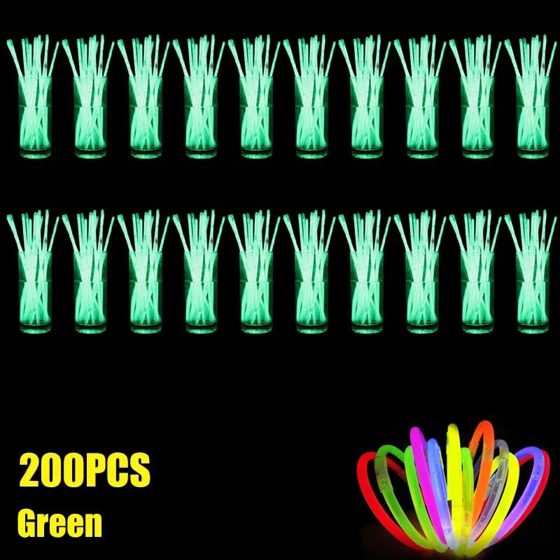 Nowa 2025 Fluorescencyjna Bransoletka w Kształcie Patyka Naszyjnik Glow Stick Bransoletka Materiały Imprezowe Dekoracja Koncertowa Jednorazowy Fluorescencyjny Patyk