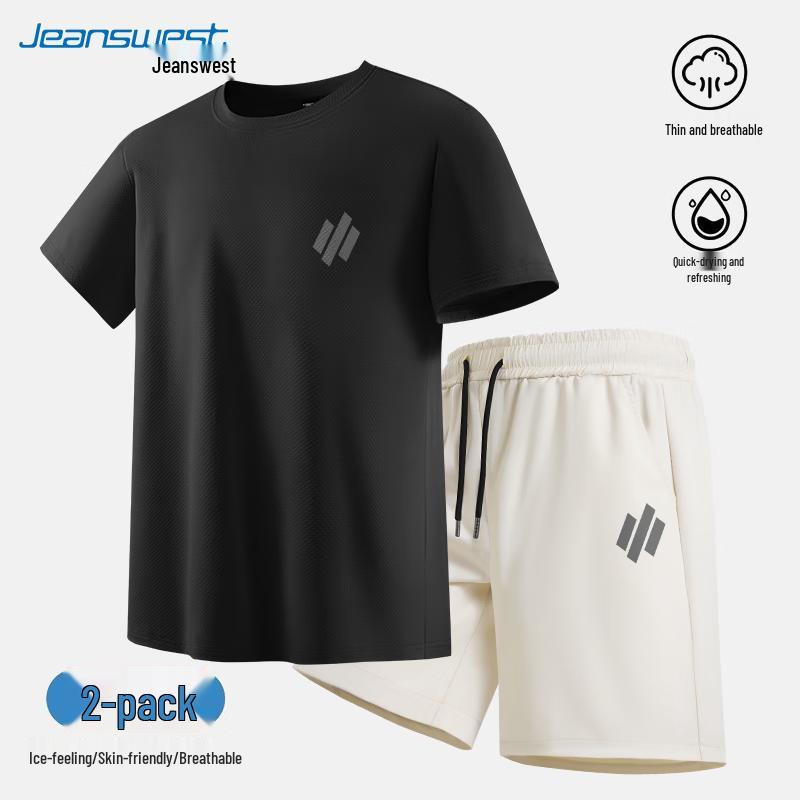 

Мужской летний спортивный комплект Jeanswest из ледяного шелка, быстросохнущий 185/2XL