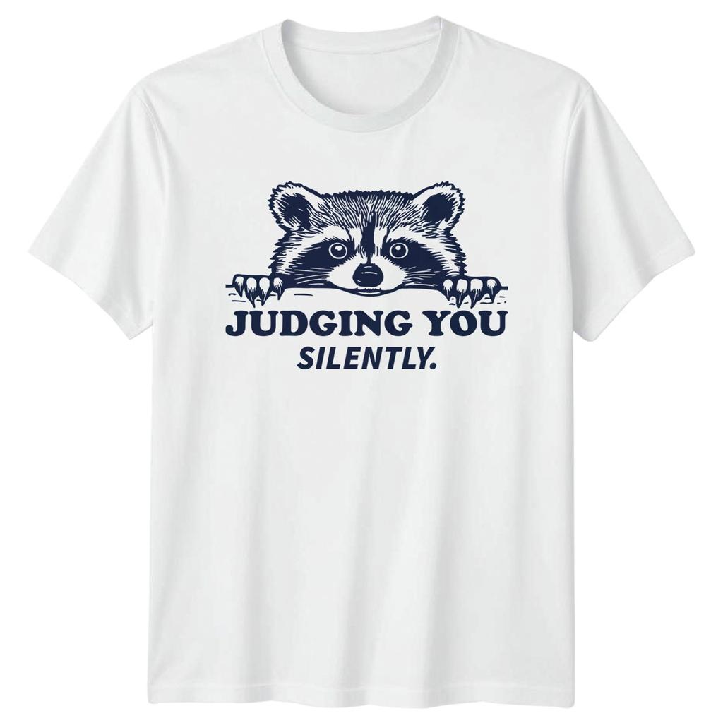 Judging You Silently TShirt Raccoon Humor Wildlife Birthday