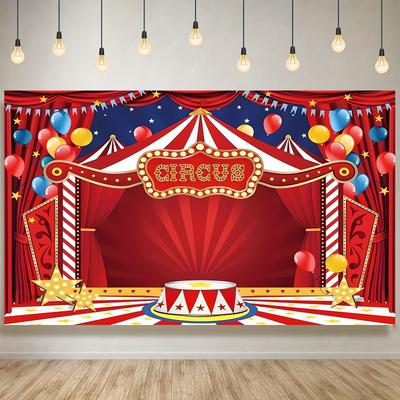Circus Party Background Cloth Theme Party Decoration Background Circus Party Background