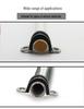 304 Stainless Steel Saddle Clamp with Rubber Strip - Pipe Support and U-Bolt Hose Clip