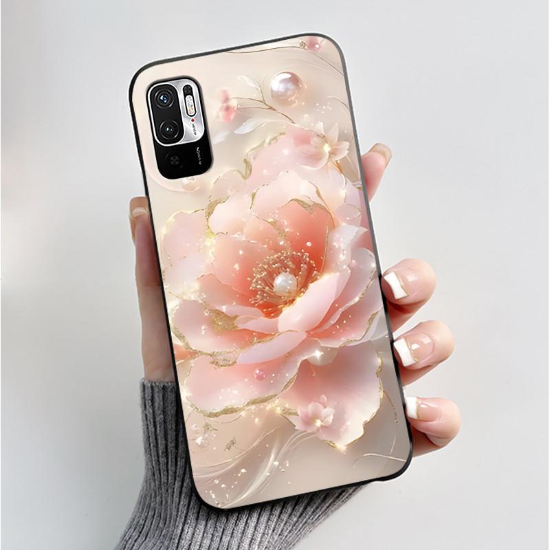 Luxury Fashion Butterfly Flower Case For Redmi Note 10 10T JE Phone Case For Xiaomi Redmi Note10T JE Soft Silicone Cover Casing