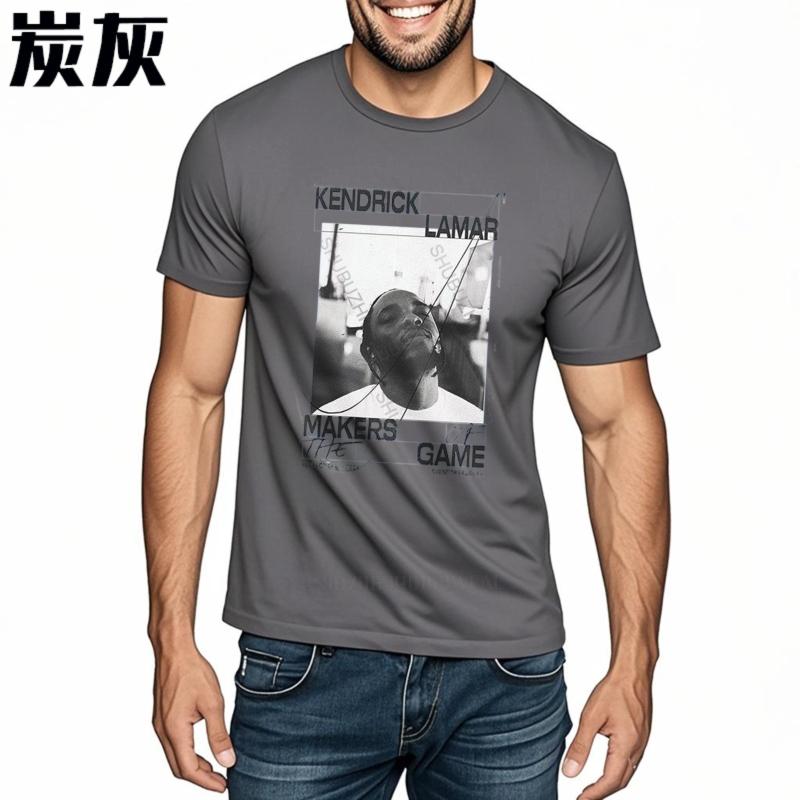 Men Summer Brand Tshirt Cotton Streetwear Cool TShirt KENDRICK LAMAR MAKERS GAME Fashion Unisex Crew Neck Teeshirt Euro Size