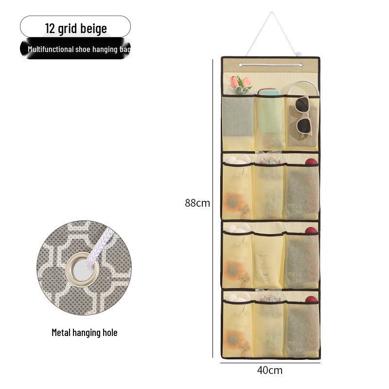 Over-the-Door Multi-Layer Shoe Hanging Organizer for Dorms