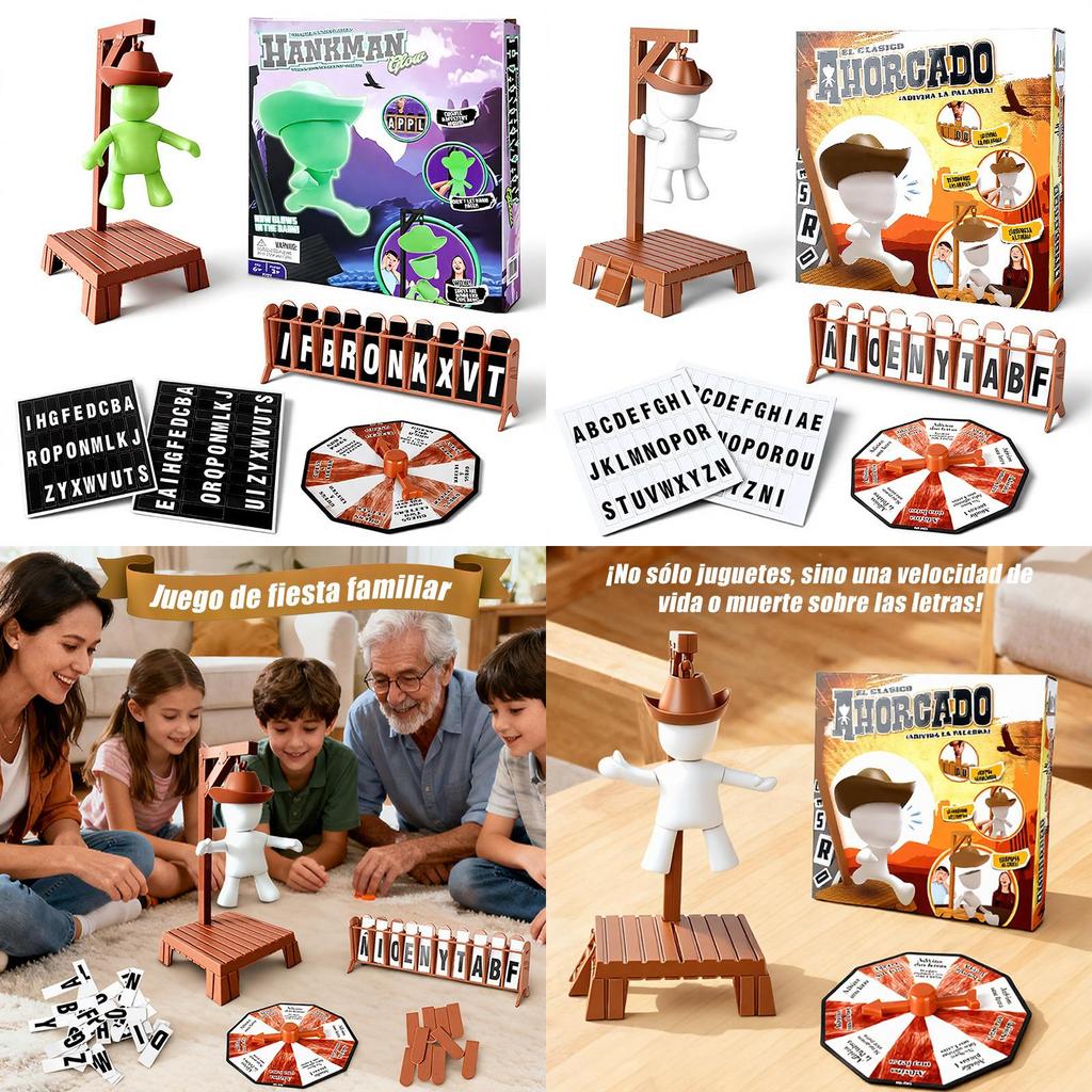 Appeso Magnetico Gioco di Parole Impiccato Puzzle da Tavolo Per Divertimento in Famiglia e Allenamento del Cervello