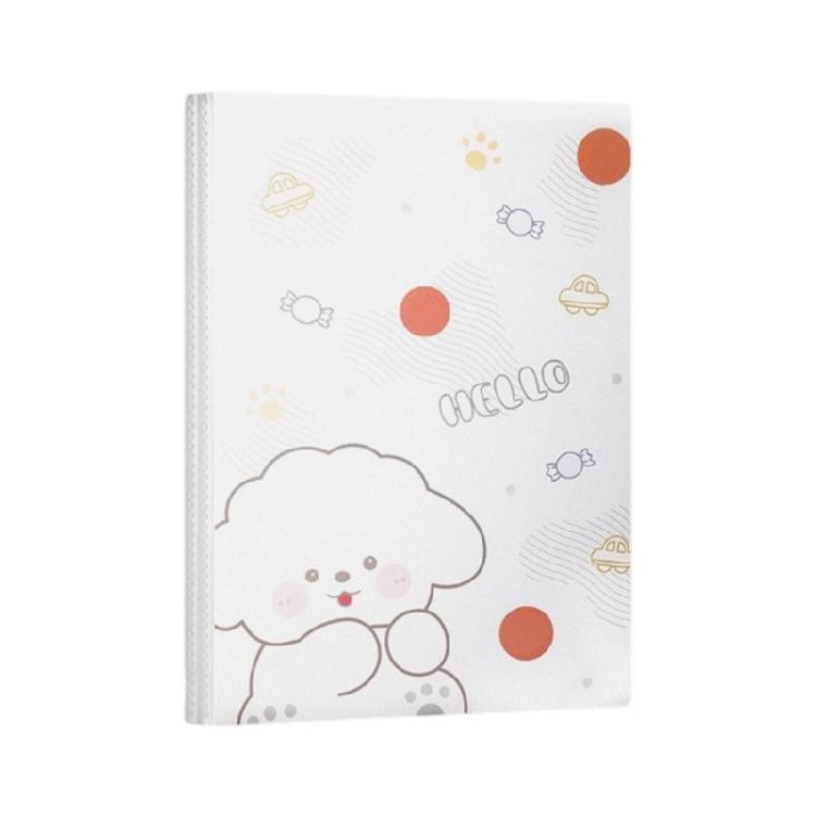 Large Capacity Document Holders File Storage Sleeve For Students Homework Office Cartoon Pattern Clear File Organizers