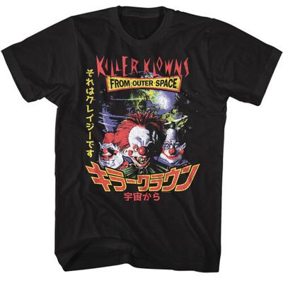 Killer Klowns aus dem Weltall Japanisches Schwarzes T-Shirt Unisex T-Shirt