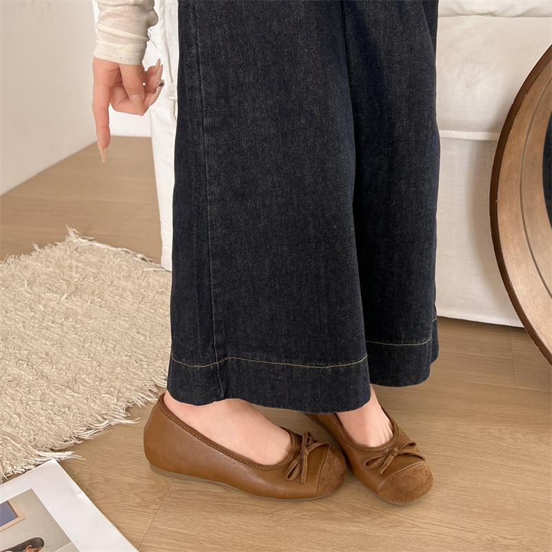 

Мода Новый Стиль Женские Красные Элегантные Туфли-балетки с Бантом, Круглый Носок, Женские Плоские Удобные Слипоны, Женские Балетки, Одинарные Мюли, Обувь Zapatos Mujer 40