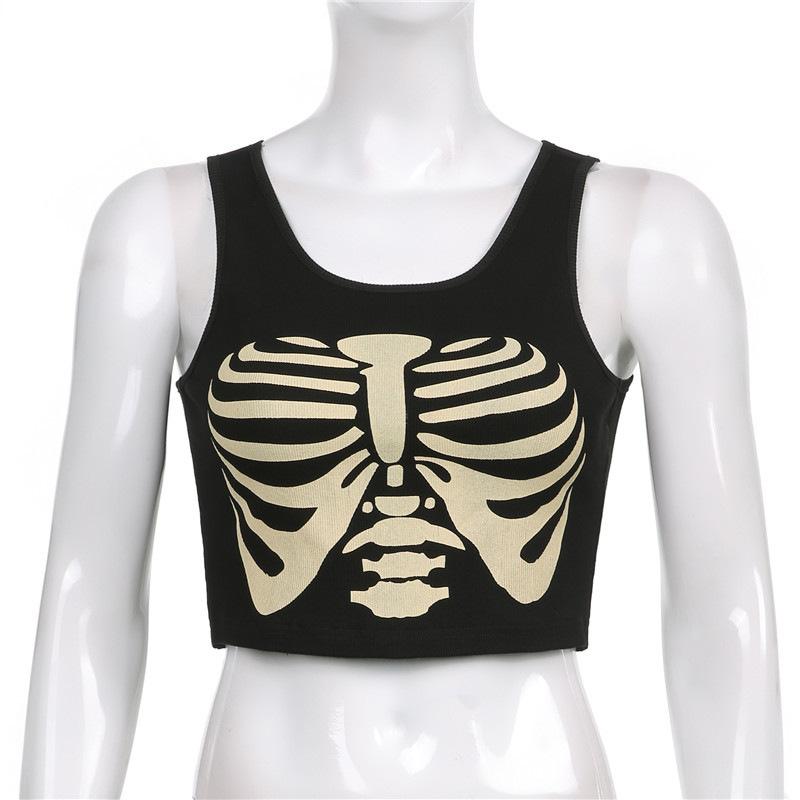 Top Corset Negru Maro Sexy Drăguț cu Bretele Spaghetti Topuri Crop Fashion High Street Vară Femei Top Anii 90 Y2k Estetic Cămășuțe