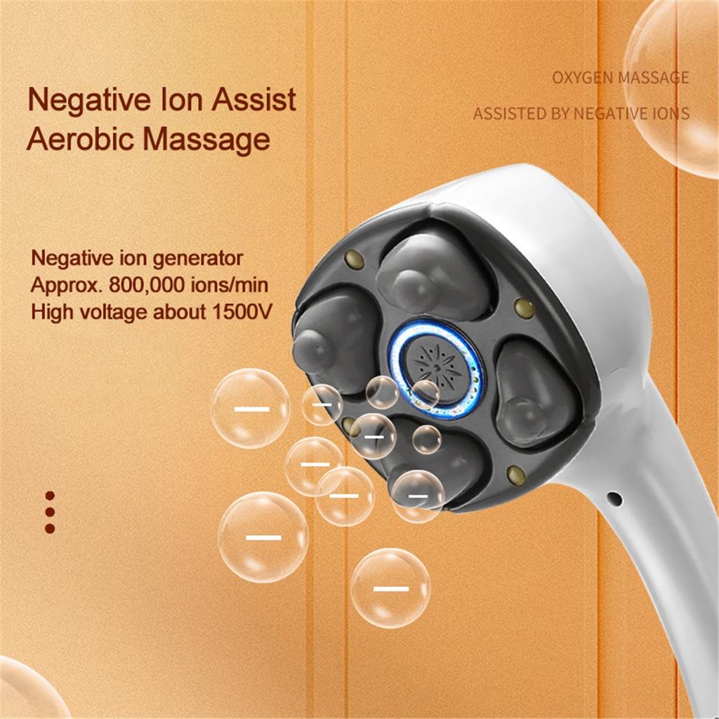 Multifunction Anion Electric 4 Heads Stick Handheld Massager Cervical Neck Shoulder Waist Leg Arm Muscle Relax Massage Hammer
