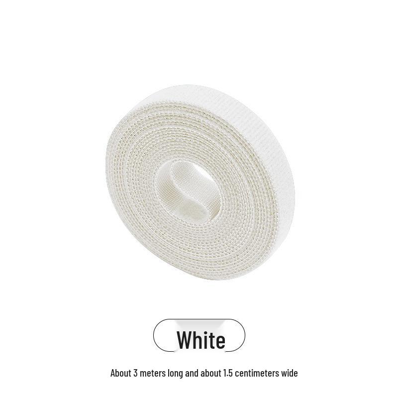 Strong Adhesive Hook and Loop Strap with Tearable Binding Buckle