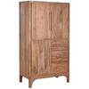 Buffet Haut - HOME ESPRIT - Marron Clair - Bois Massif - 90 X 45 X 160 Cm - Multicolore