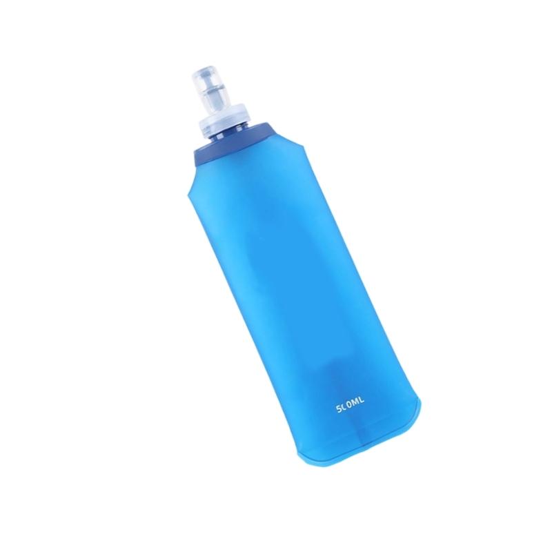Soft Flask Running Bottles Reusable Handheld Soft Folding Water Bottle Light Weight Flask for Traveling Hiking Cycling