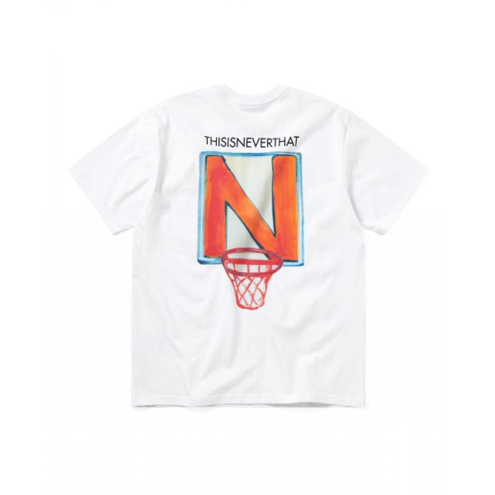 ThisisNeverthat N Basketball Hoop Tee White S