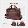 Documents Bag Genuine Leather Men's Briefcase Vintage Business Computer Bag Messenger Bags