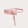 New Women's Soft Knotted PU Waist Cover Simple and Versatile Fashion Women's Waist Belt