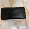 Used PRADA Round zip long wallet Black