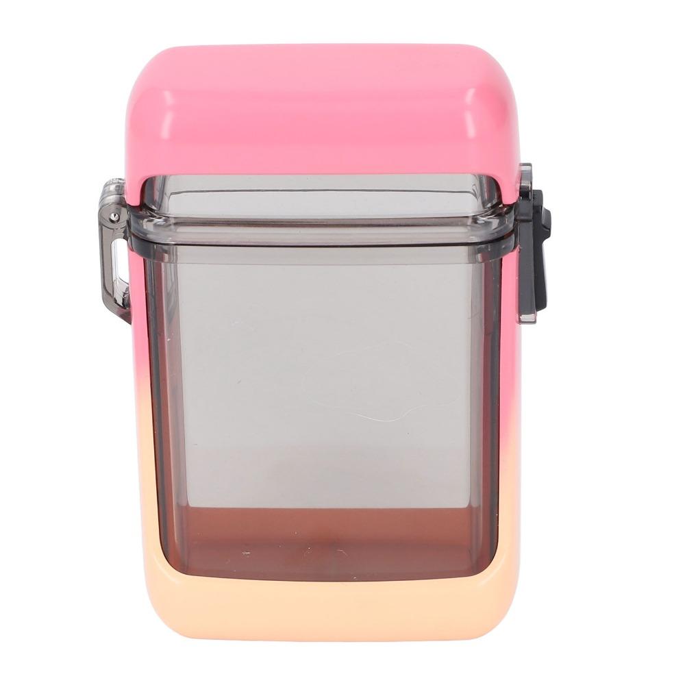 Pink Gradient /Black/White Pocket Case Waterproof Multifunctional ID Card Holder Good Sealing ABS ID Card Badge Holder Case