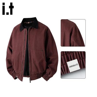 CHOCOOLATEit Men's Cotton Loose Japanese Style Lapel Jacket