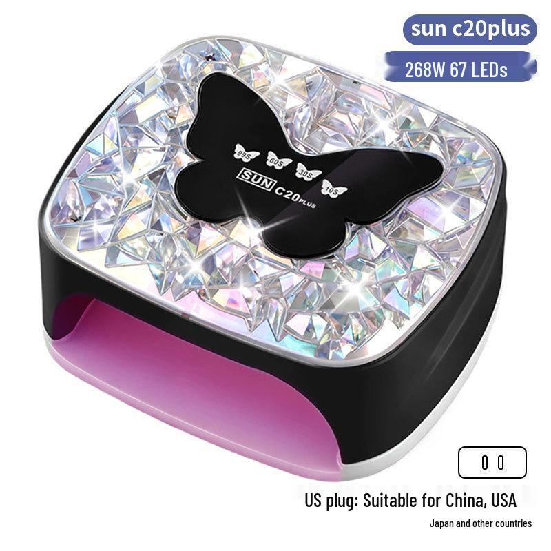 256W High Power UV/LED Dual Light Nail Curing Lamp
