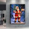 5D DIY Diament Malarstwo Cross Stitch Choinka Santa Snowman Diament Haft Mozaika Wall Art Home Decoration