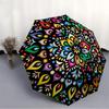 1pc Colorful Mandala Pattern Automatic Folding Umbrella. Portable Collapsible Design, Best  Birthday Festival Gift Yy250924127