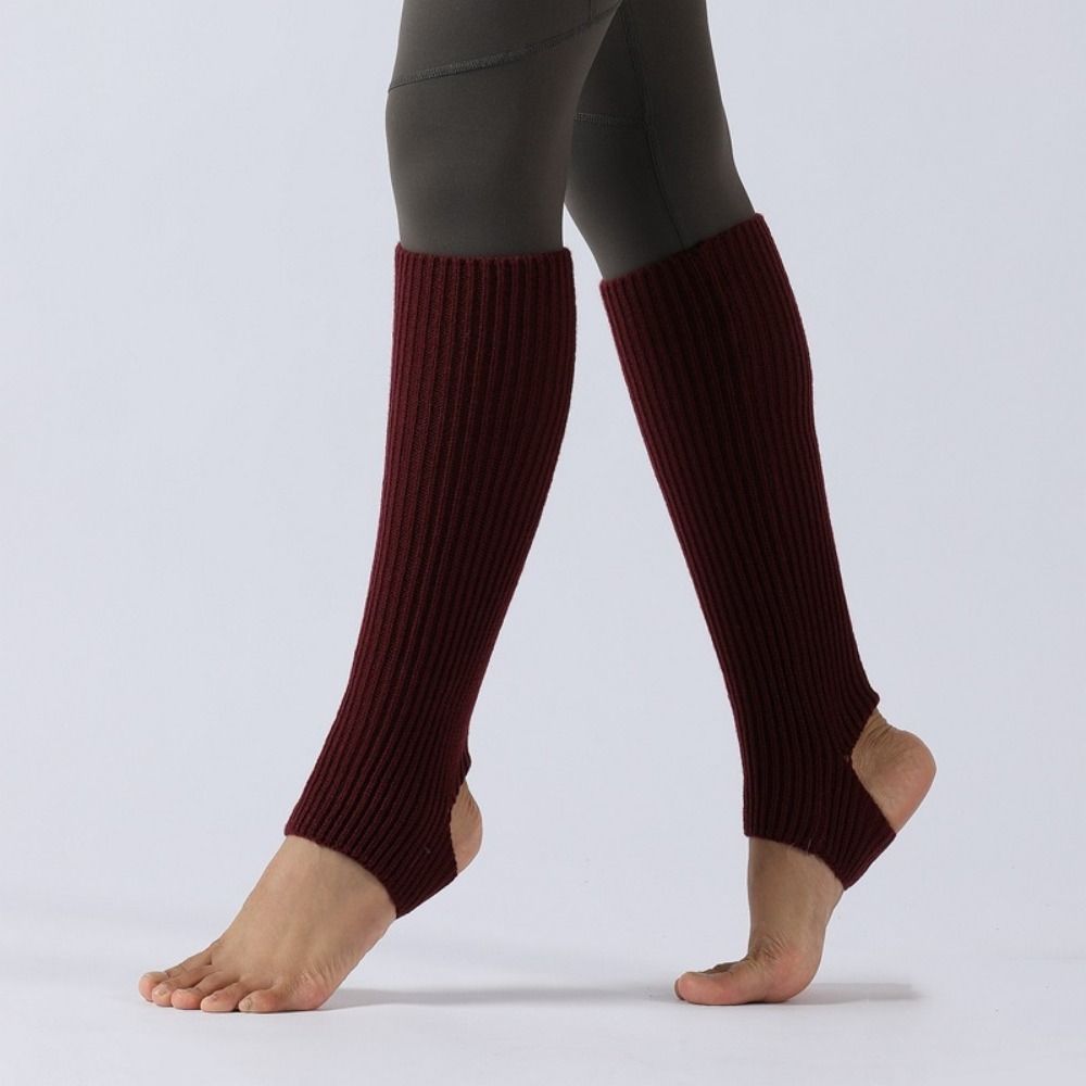 Long Section Ballet Leg Warmers Foot Covers Ballet Knitted Socks Latin Socks  Gym Fitness