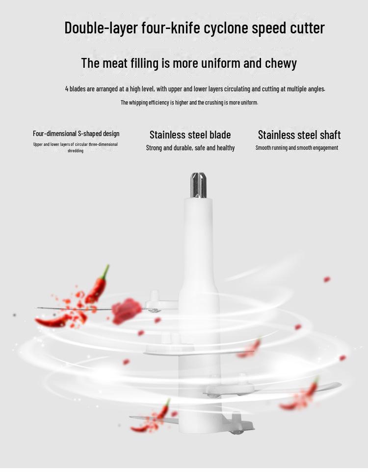 Multi-Function Electric Stainless Steel Meat Grinder and Food Processor for Home Use