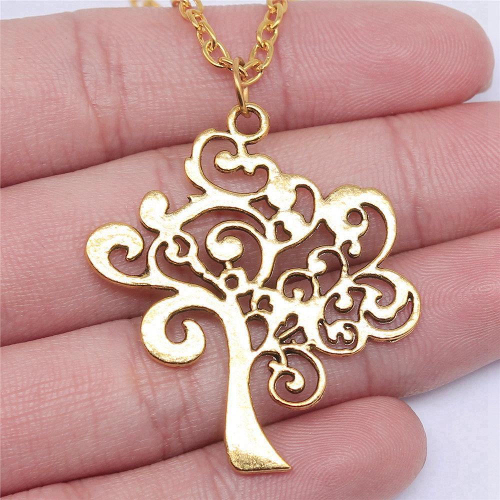 

Golden Animals Plants Nature Themed Pendant Antique Color Metal Men Collar Necklace Best Seller A21-1pcs-42x37mm 45cm chain