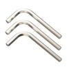 L-Shaped Nickel-Plated Allen Wrench Set: Single Hex Key in Sizes 1.5/2/3/4/5/6/8mm with Inner Hexagon Screwdriver.