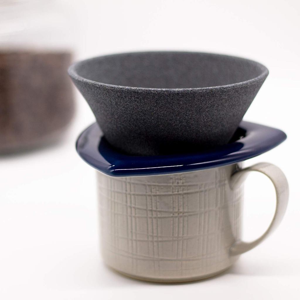 COFIL Standard Ceramic Coffee Filter with Dripper 1390400201 Base, Blue,