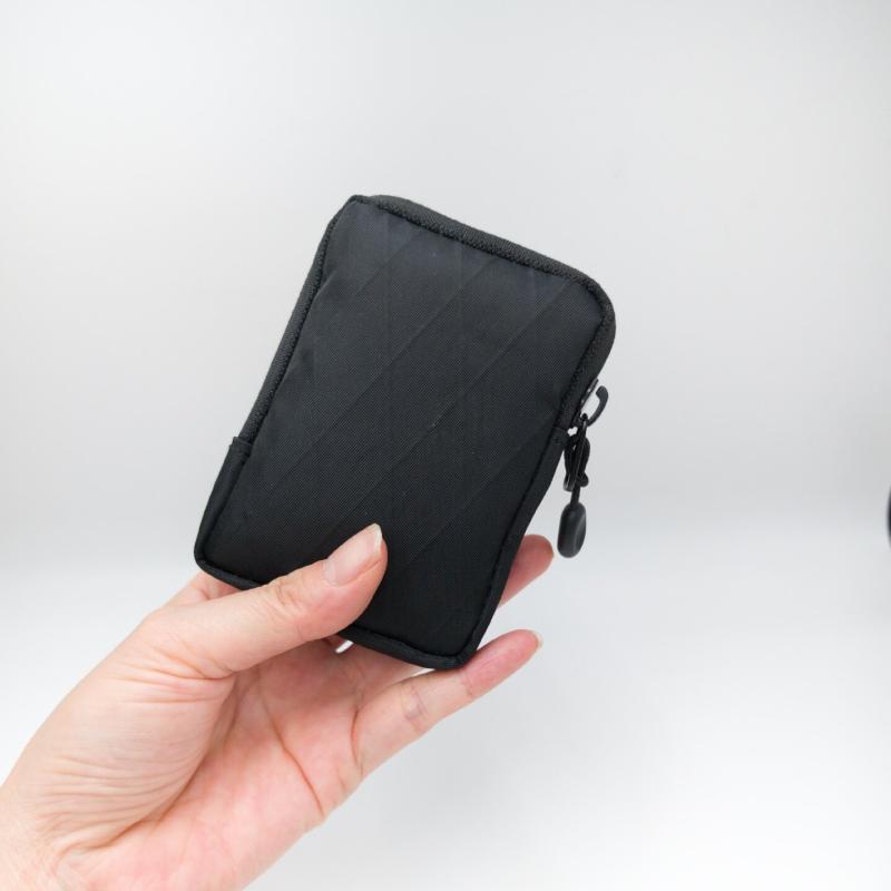 Mini EDC Pouch Soft Lightweight Nylon Storage Bag Mini Pocket Wallet for Student Daily Carry Coin Key Card Earphone Use