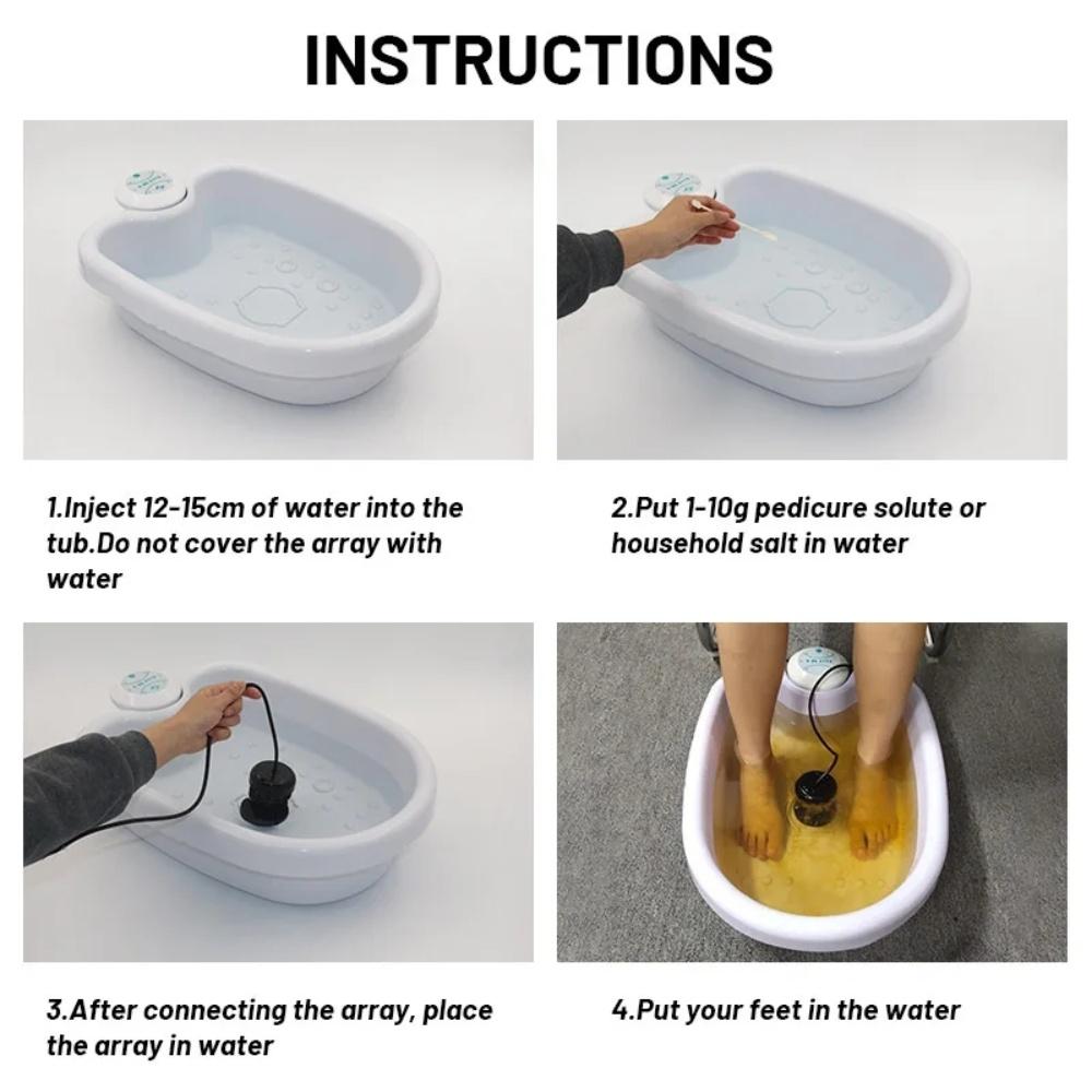 Foot Detox Hydrotherapy Machine Ion Cleaning Electric Foot Bath Massager Vibrat Care Array Relieve Stress Massage Muscle Healthy