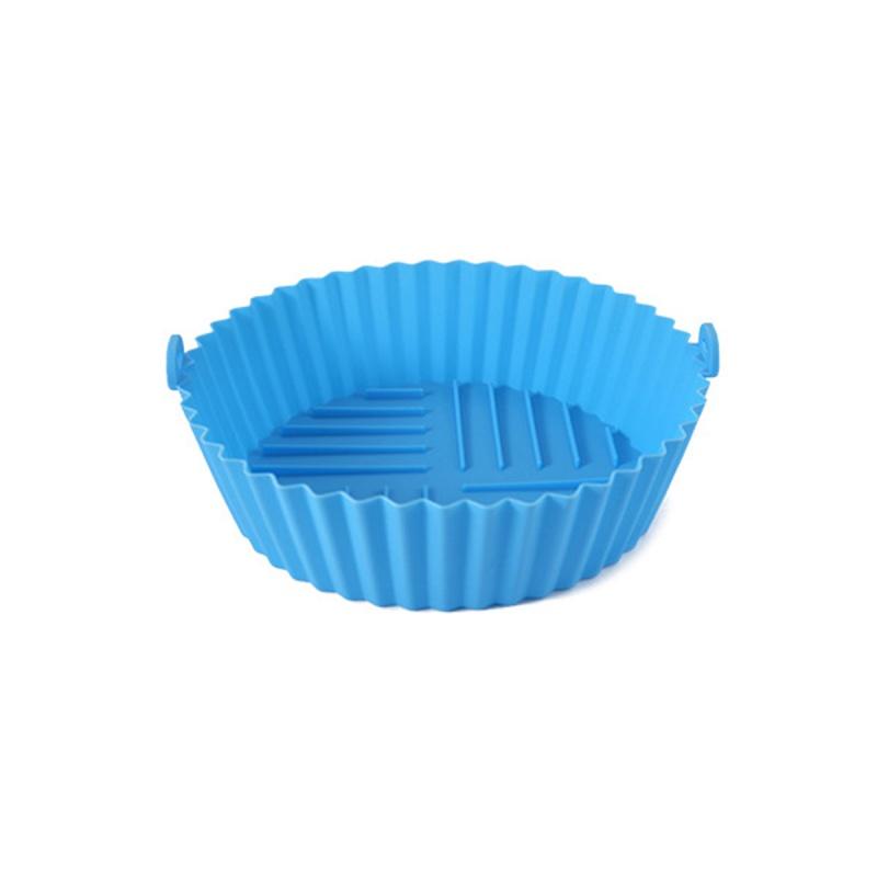 Air Fryer Silicone Liners Air Fryer Silicone Pot Reusable Baking Tray Pizza Chicken Food Safe Non Stick Air Fryer Basket