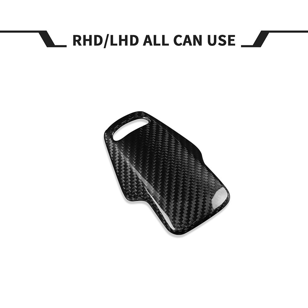 Carbon Fiber Gear Shift Knob Shifter Lever Decor Cover For Corvette C8 2020-2022
