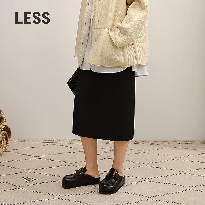 Less 2025 H-Line Wool Blend Long Skirt