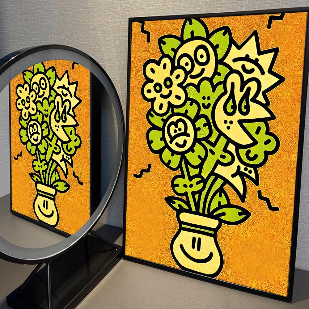 

Граффити-арт Mr Doodle Wall Art Poster Prints Nordic Esthetic Picture Painting for Living Home Bar Gaming Boy Room Decoration 21cm×30cm NoFrame