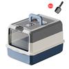 Large Size Cat Litter Box Full Enclosure Odor Control Splash Proof Portable Cat Toilet Cat Poop Pan with Cat Sand Spoon Included
