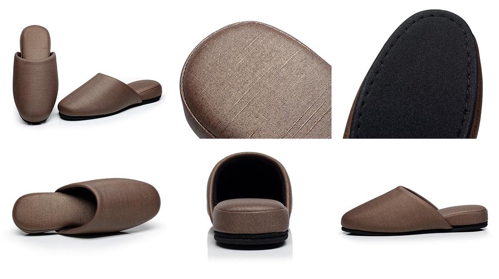 Wipe and Sodium Hypochlorite Vinyl Leather Slippers in 1 Pair or [MOONROOM] [Water OK] [Stain Resistant] [Alcohol Resistant] Fabric-Look (Available