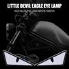 Motorbike Triangle Devil's Eye Pair Flash Light LED Universal Modified Decoration Signal Light  Animation LED Display  Accessor