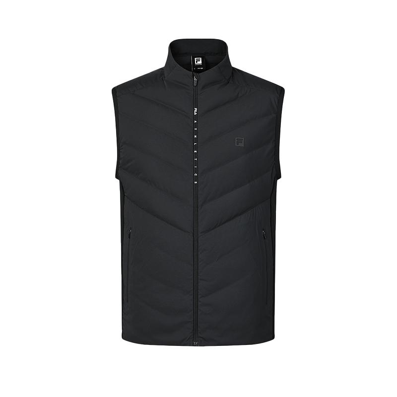 

New FILA Down Vest Men s Pitch Black A11M441903FBK L(175/96A)