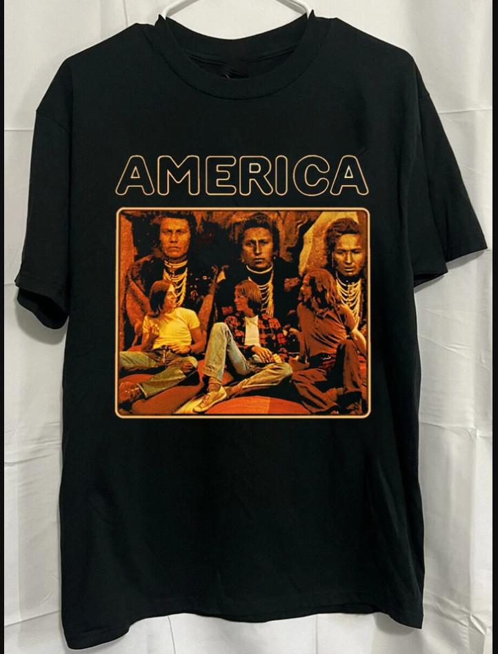 

America Band Unisex Short Sleeve Gift For Fans T-shirt, size S-4XL 4XL