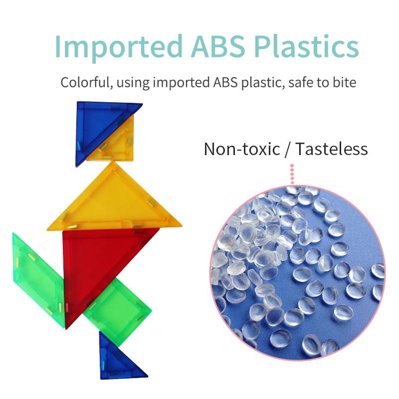 7PCS 3D Jigsaw Puzzle Toy Tangram Magnetic Puzzle Preschool Educational Toys for Children Gifts