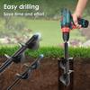 Gartenbohrer Bohrer Durchmesser 80mm und 40 mm Spiral-Gartenbohrer zum Bohren von Löchern und Pflanzen von Blumen Bäumen Sträuchern