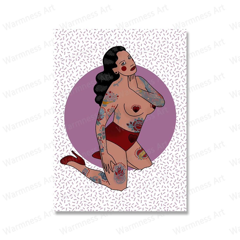 Abstract Leopard Pink Sexy Girl Bodies Wall Art Canvas Painting Nordic Posters Prints Pictures for Living Room Home Decoration