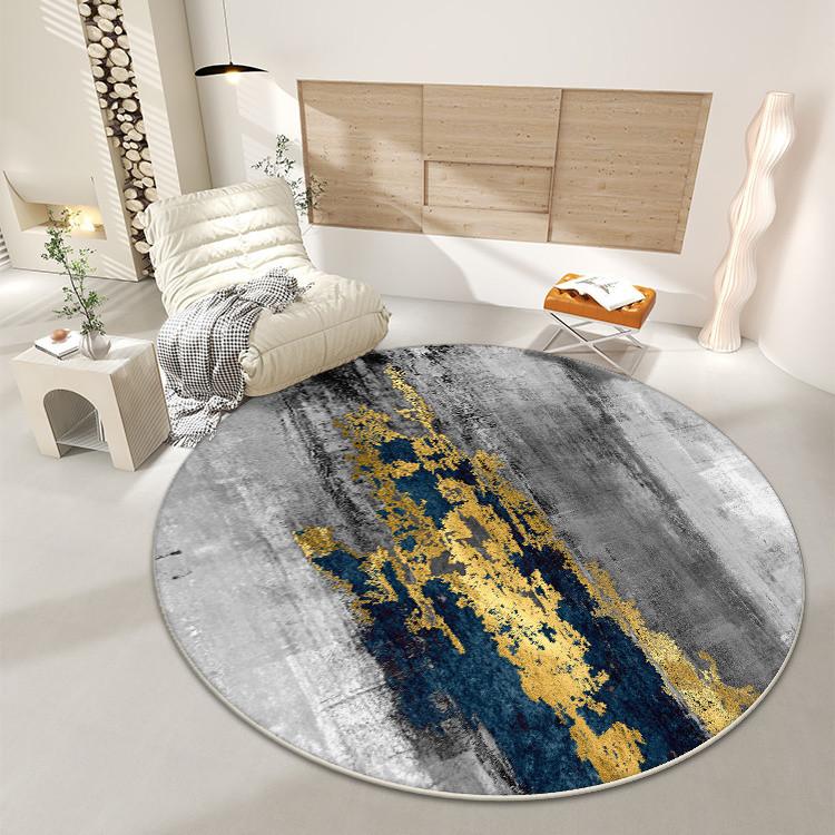 Minimalism Decoration Round Living Room Carpet Abstract Large Area Antiskid Rugs Lounge Bedroom Sofa Easy Clean Chair Mat Study