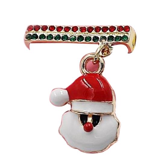 Watch Band Decoration Ring Festive Enamel Colorful Geometric Smooth Decorative Gift Christmas Tree Santa