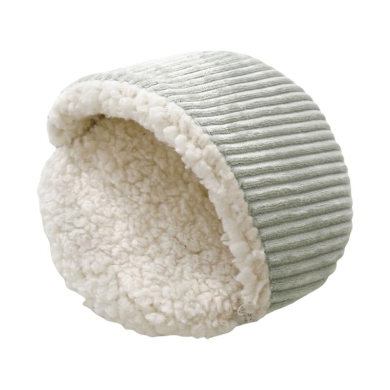 Winter Warm Hamster Bed Mat Soft Plush Flannelette Small Pet Bedding Breathable Moisture Wicking Small Animal Nest Pad S зелёный