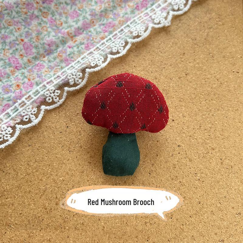 Handmade Cotton-Filled Animal Cartoon Embroidery Plush Brooch Pin